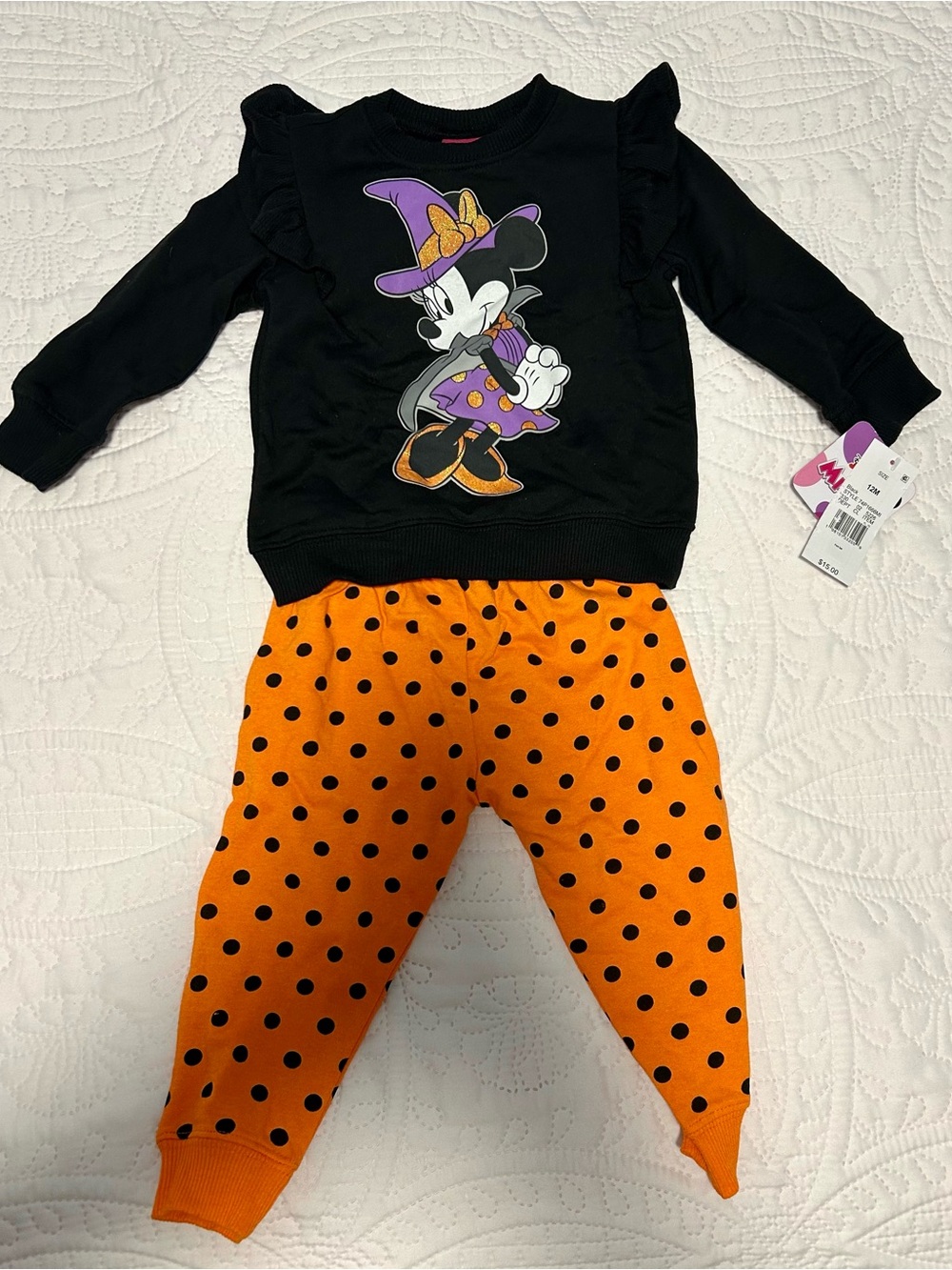 Minnie Mouse Halloween outfit. Size 12m. New with tags.
